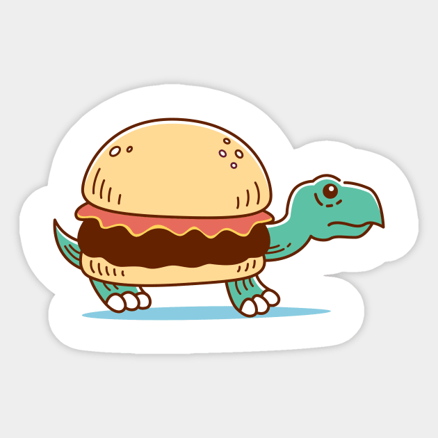 Turtle Burger Sticker by strangethingsa